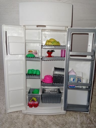 Игрушечный холодильник, продукты игрушечные, холодильник с продуктами для кукол