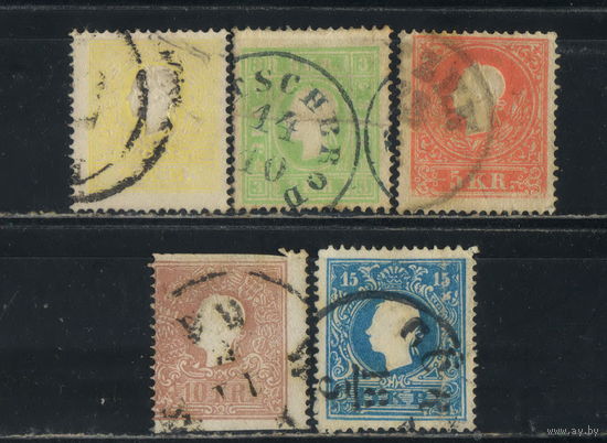 Австрия Имп 1859 Франц Иосиф I Стандарт #10II,12II-15II