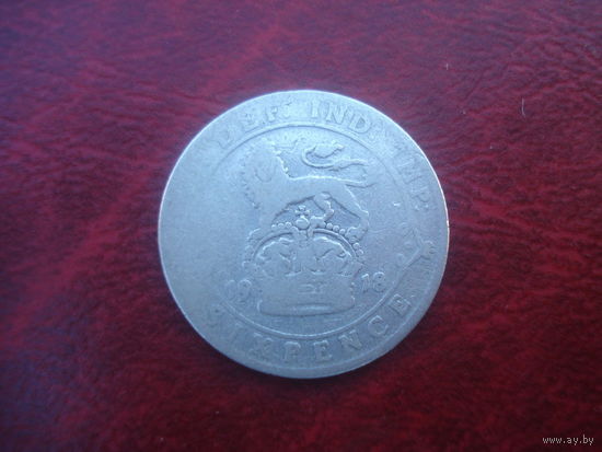 6 пенсов 1918 года Британия Георг V (серебро)