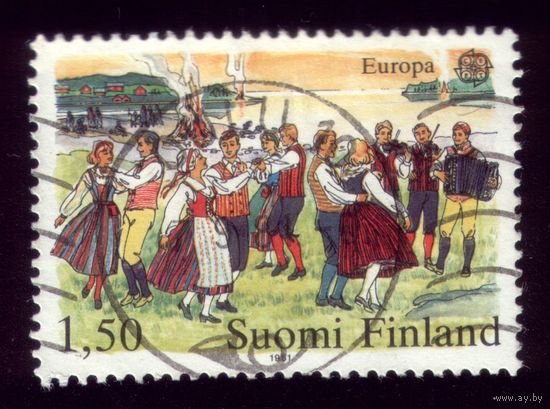 1 марка 1981 год Финляндия 882