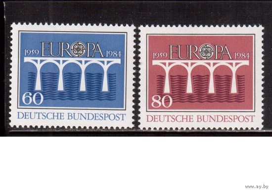 Германия(ФРГ)-1984,(Мих.1210-1211), ** , ЕВРОПА