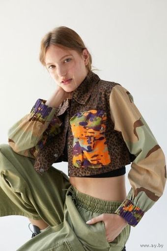BDG жакет Jenny Printed Cropped Utility Jacket, Small