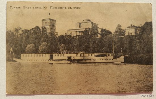 Гомель вид замка Князя Паскевича с реки прошла почту распродажа коллекции