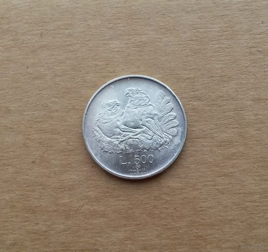 Сан-Марино, 500 лир 1974 г., серебро 0.835