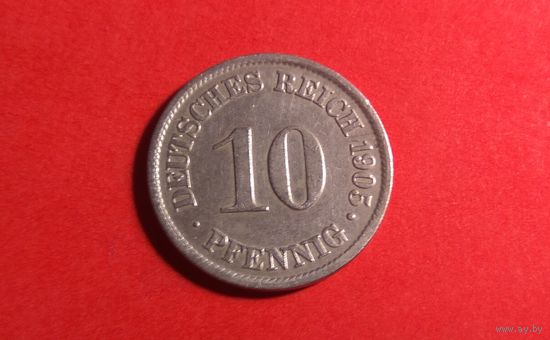 10 пфеннигов 1903 А. Германия.