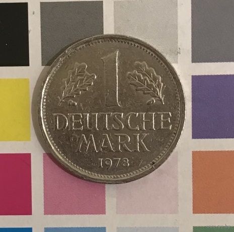 Германия 1 марка 1978 F