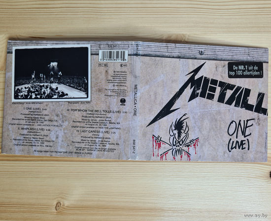 Metallica - One Live (CD, Europe, 1993, лицензия) Digipak