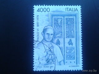 Италия 1997 папа Павел 6 Mi-4,0 евро гаш.