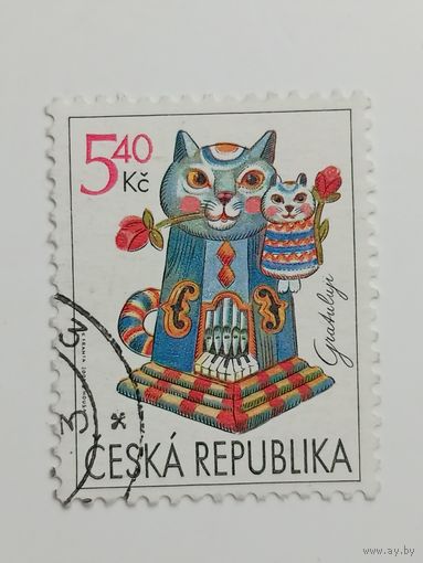 Чехия 2001. Приветственная марка. Кот. Полная серия