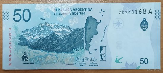 50 песо 2018 года - Аргентина - UNC