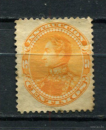 Венесуэла - 1893 - Симон Боливар 5С. Фискальная марка - 1 марка. Чистая без клея.  (LOT DW2)-T10P1
