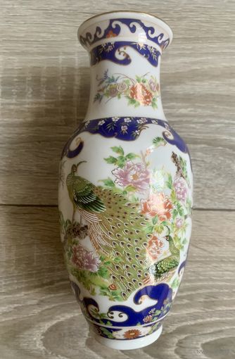 Японская фарфоровая винтажная ваза Tozan