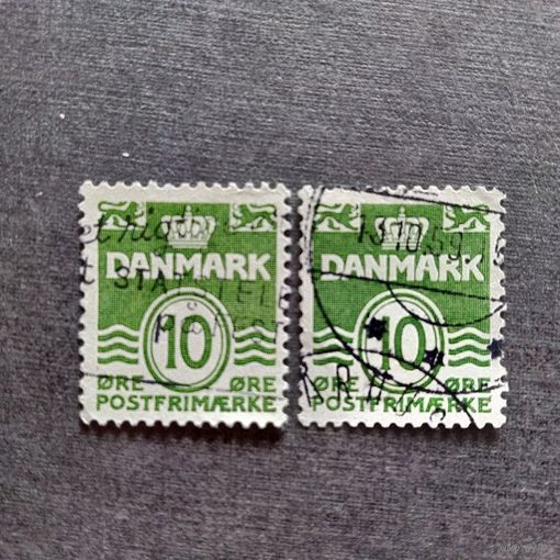 Марки Дания 1950 год Стандартный выпуск