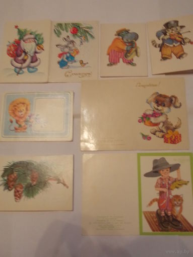 Открытки советские- мини открытки