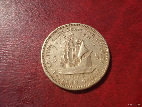 5 центов 1965 год Восточные Карибы