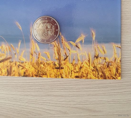 Монета Эстония 2 евро 2022 Украина БЛИСТЕР