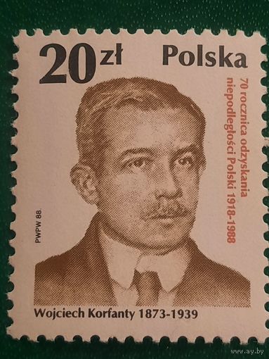 Польша 1988. Wojciech Korfanty 1873-1939