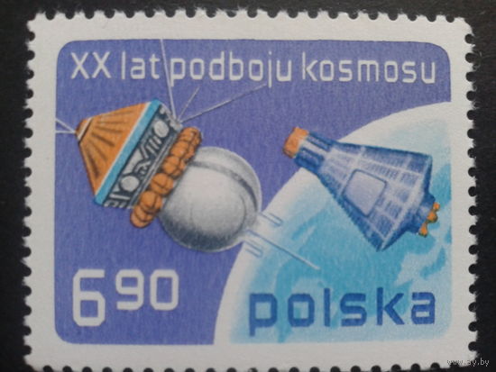Польша 1977 космос одиночка