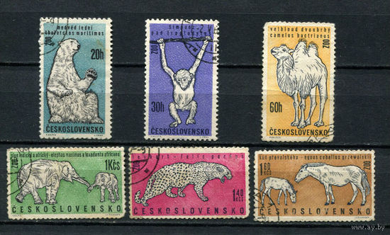 Чехословакия - 1962 - Фауна - [Mi. 1335-1340] - полная серия - 6 марок. Гашеные.  (Лот 12AN)(BB)