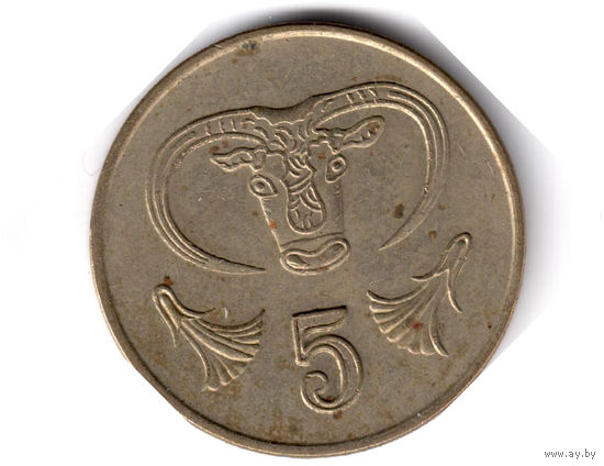 Кипр. 5 центов. 1991 г.