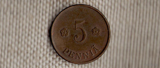 Финляндия 5 пенни 1920(Oct)