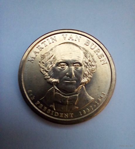 США 1 доллар 2008г 8 Президент Мартин Ван Бюрен.UNC.