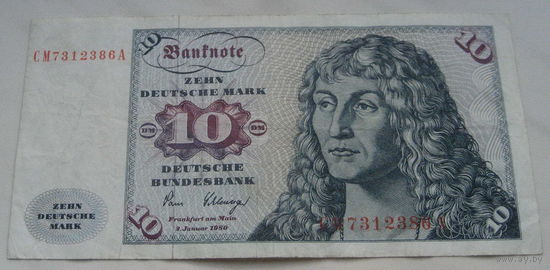 Германия ФРГ 10 марок 1980г.