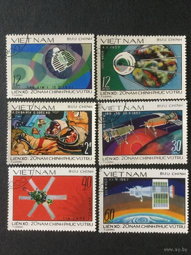 20 лет русских космических исследований. Вьетнам, 1978, серия 6 марок