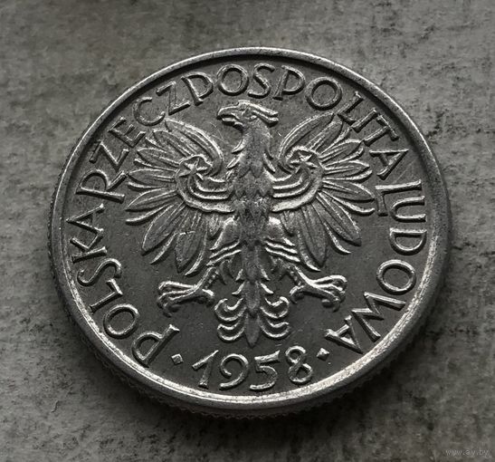 Польша 2 злотых 1958 - состояние!