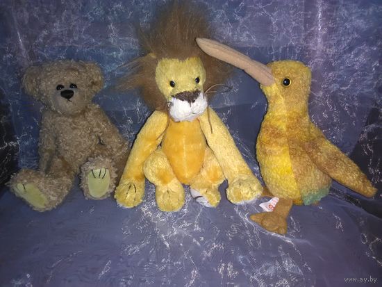 Винтажные игрушки TY( киви,львёнок,медвежонок),1993-1998 гг.