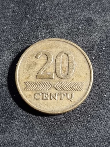 Литва 20 центов 1998