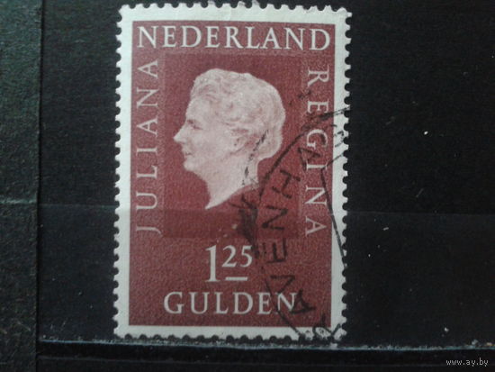Нидерланды 1969 Королева Юлиана 1,25 гульдена