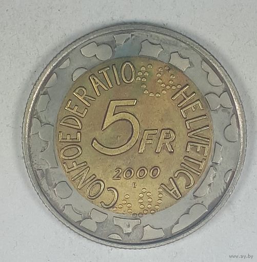 Щвейцария 5 франков 2000 Карнавал в Базеле