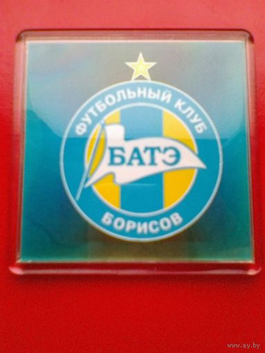 Магнит - Логотип - Футбольный Клуб - "БАТЭ" Борисов - Размеры: 6/6 см.