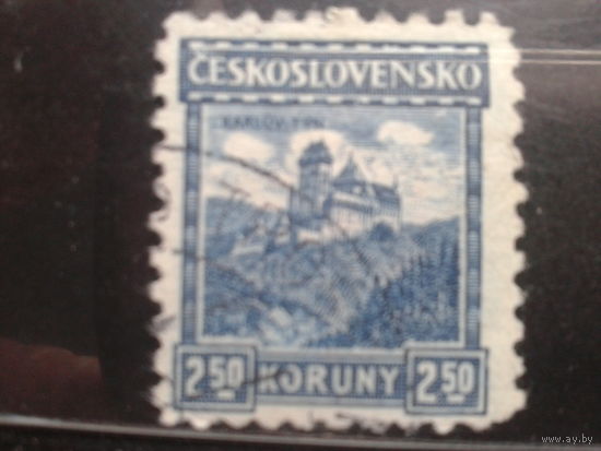 Чехословакия 1926 Стандарт замок 2,5 кроны