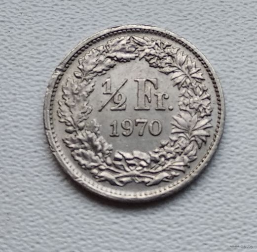 Швейцария 1/2 франка, 1970 5-6-39