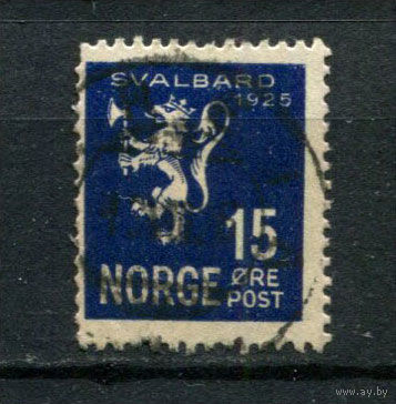 Норвегия - 1925 - Герб 15ore - [Mi.117] - 1 марка. Гашеная.  (Лот 22BC)