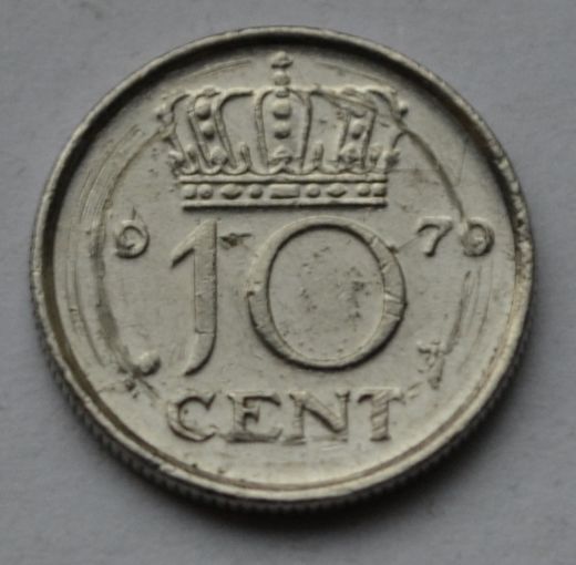 Нидерланды, 10 центов 1979 г.