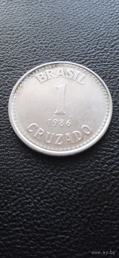 Бразилия 1 крузейро 1986 г.