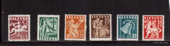 Литва-1940 (Мих.437-442)  *  , Стандарт, полная серия