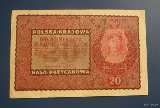 Польша 20 марок 1919г.