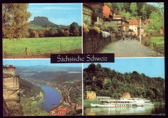 Германия Саксонская Швейцария Пароход