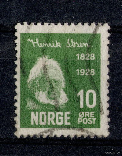 Норвегия 1928  Генрик Ибсен. Драматурги | Известные люди | Литераторы (поэты и писатели) | Литература.Mi:NO 137