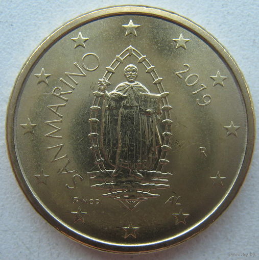 Сан-Марино 50 евроцентов 2019 г.
