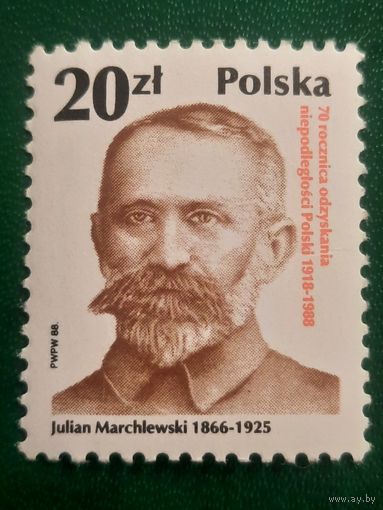 Польша 1988. Julian Marchlewski 1866-1935
