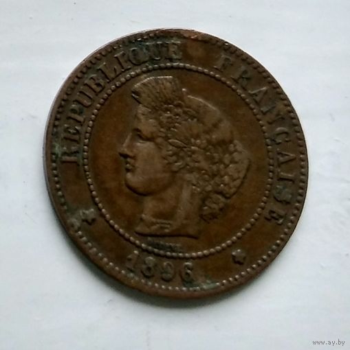 Франция 5 сантимов, 1896 2-8-6