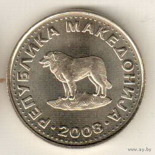 Македония 1 денар 2008