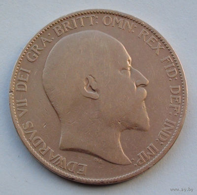 Великобритания 1 пенни. 1906