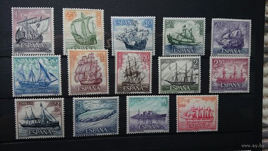 Испания 1964 Корабли **, полная серия, 14 марок.