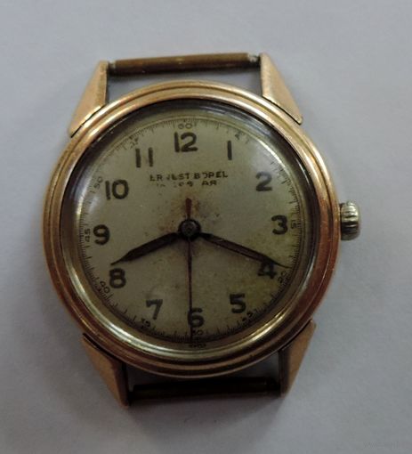 Часы мужские  "ERNEST BOREL" Швейцария 40-е годы. Диаметр 3.3 см. Исправные